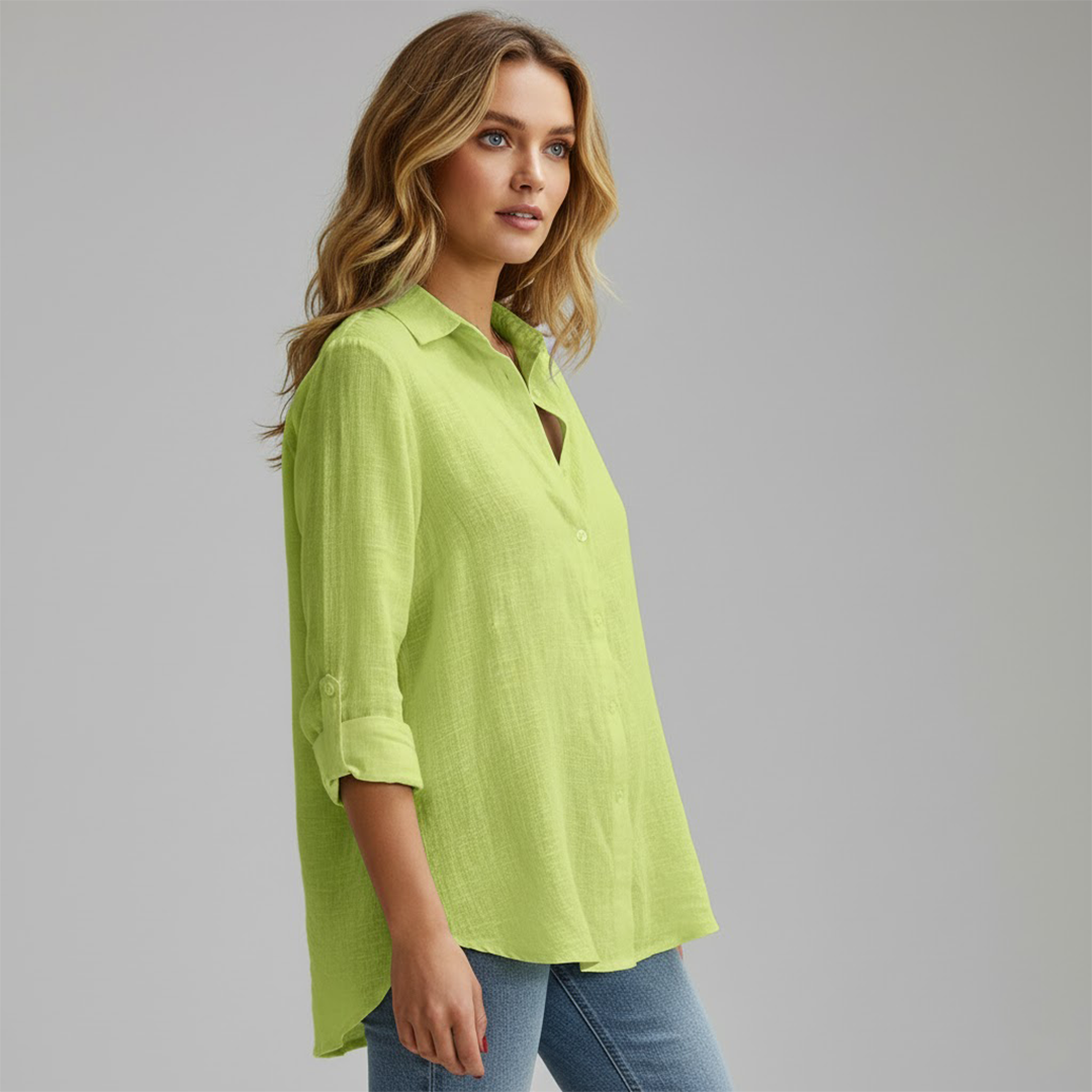 Koraya | Women’s Button-Down Long Sleeve Blouse Shirt